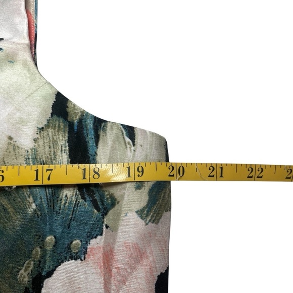 Danny & Nicole Floral Fit & Flare Dress 16 Round Neck Wedding Guest Garden Party - Picture 11 of 14